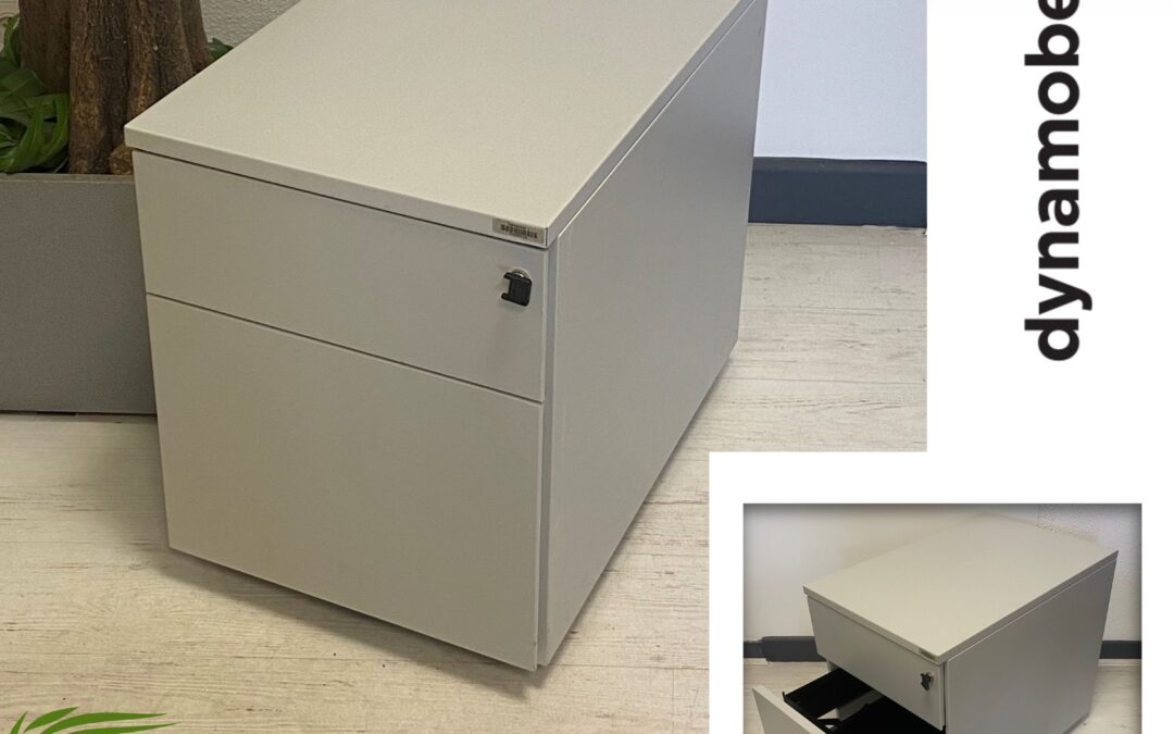 Caisson mobile occasion métal gris-beige