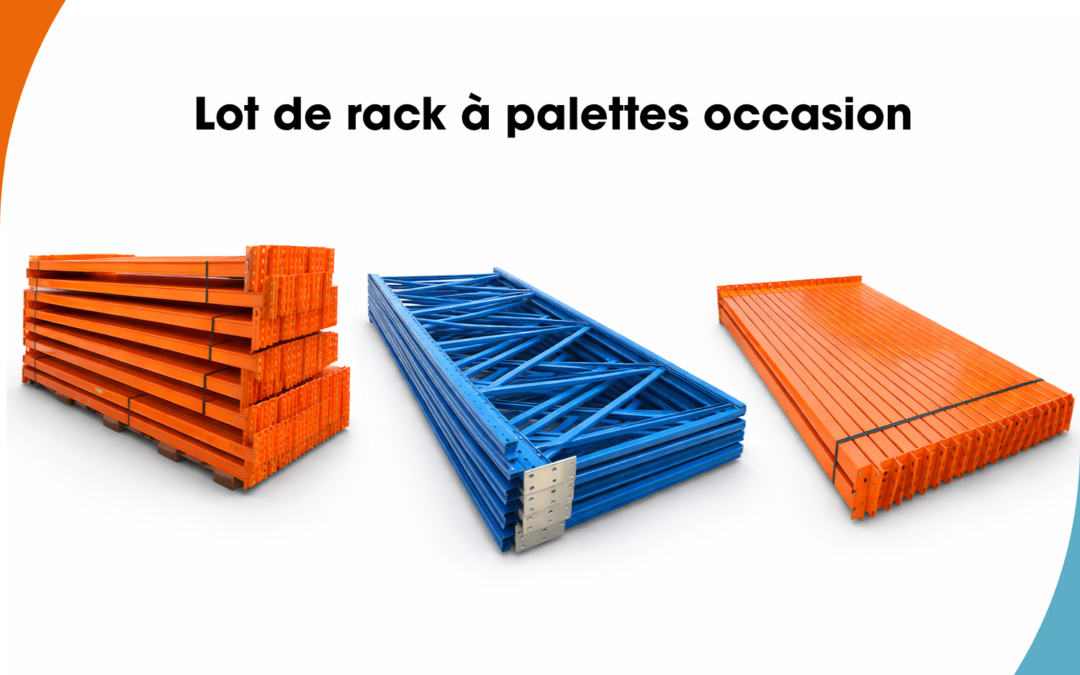 Lot de rayonnage à palette occasion marque Stow