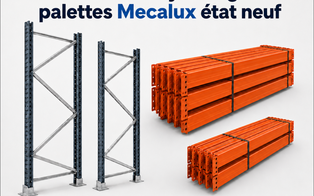 Rayonnage à palettes Mecalux état neuf