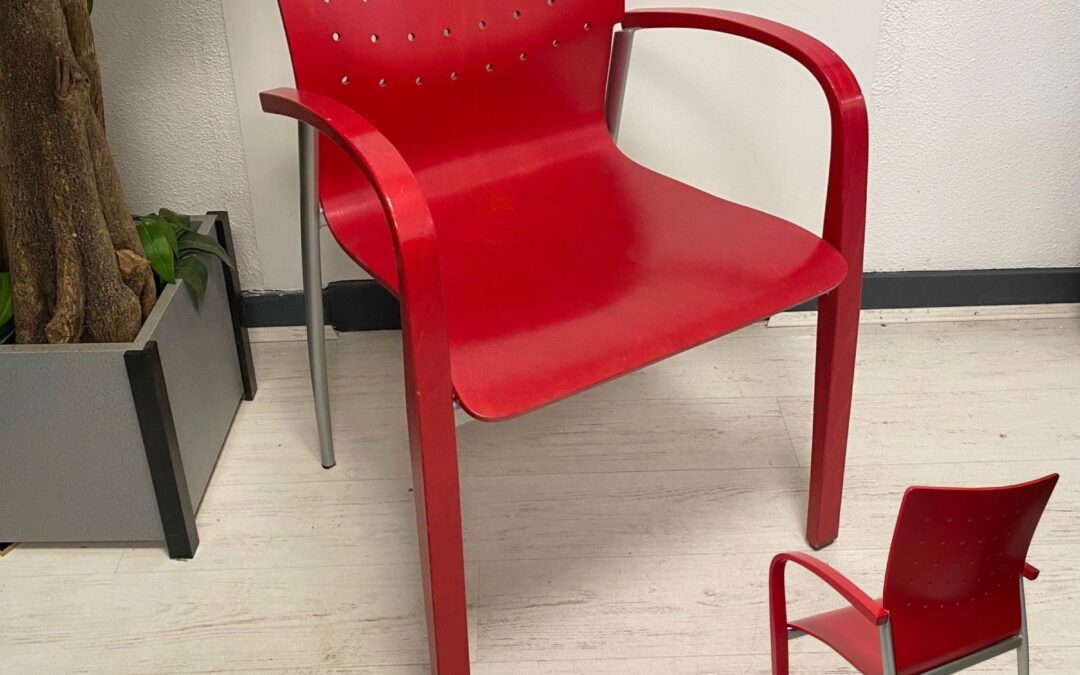 Fauteuil d’attente occasion en bois